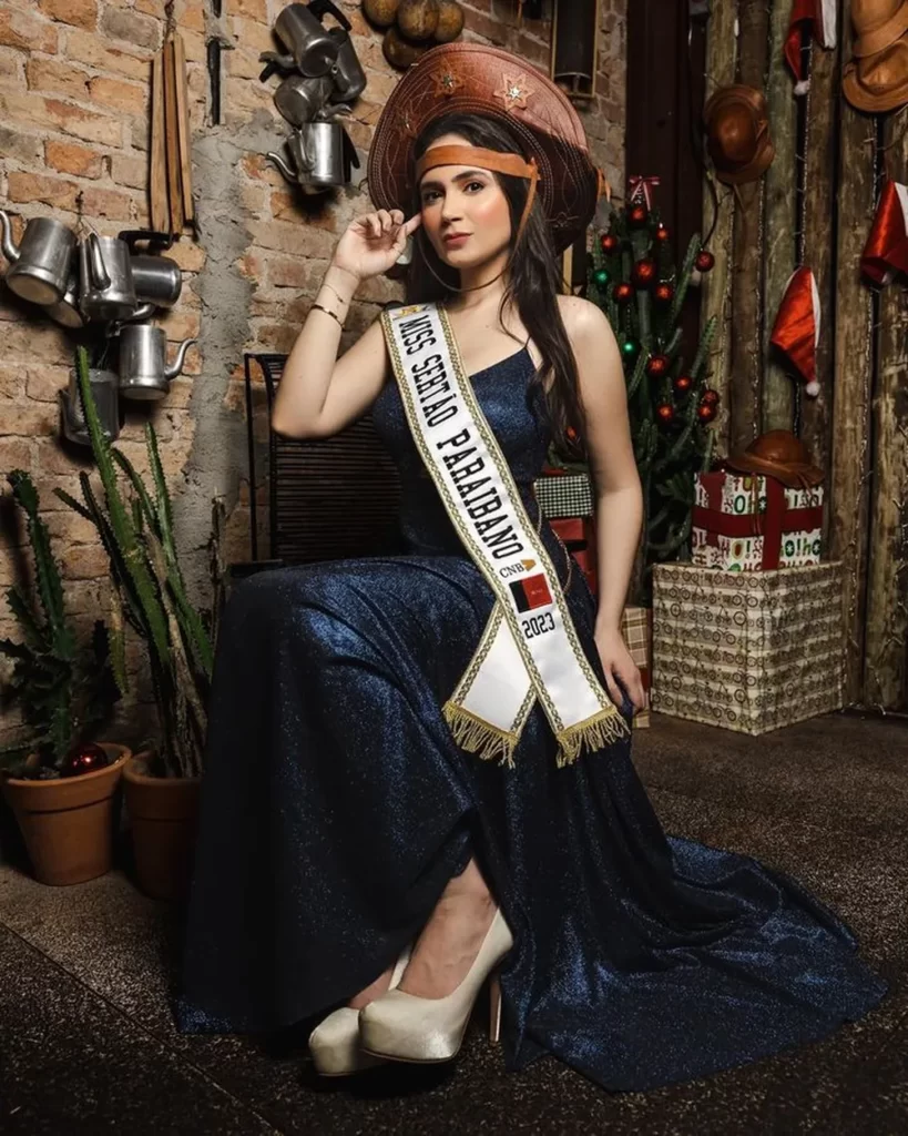 Maya Nitão foi a primeira Miss Sertão Paraibana CNB, eleita em janeiro deste ano. Ela morreu após pular do 6º andar para fugir de um incêndio, em São Paulo — Foto: CNB/Divulgação